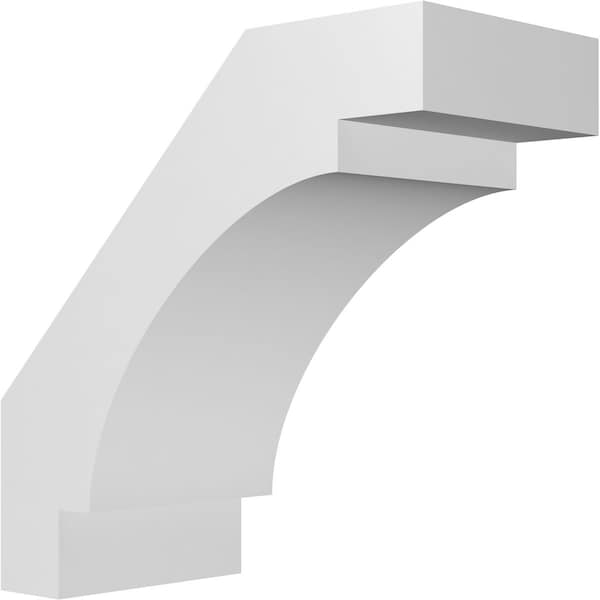 Ekena Millwork 4-in. W x 8-in. D x 8-in. H Merced Architectural Grade PVC Knee Brace BRCP04X08X08MRC - main